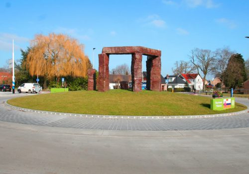 Foto van rotonde in Milsbeek