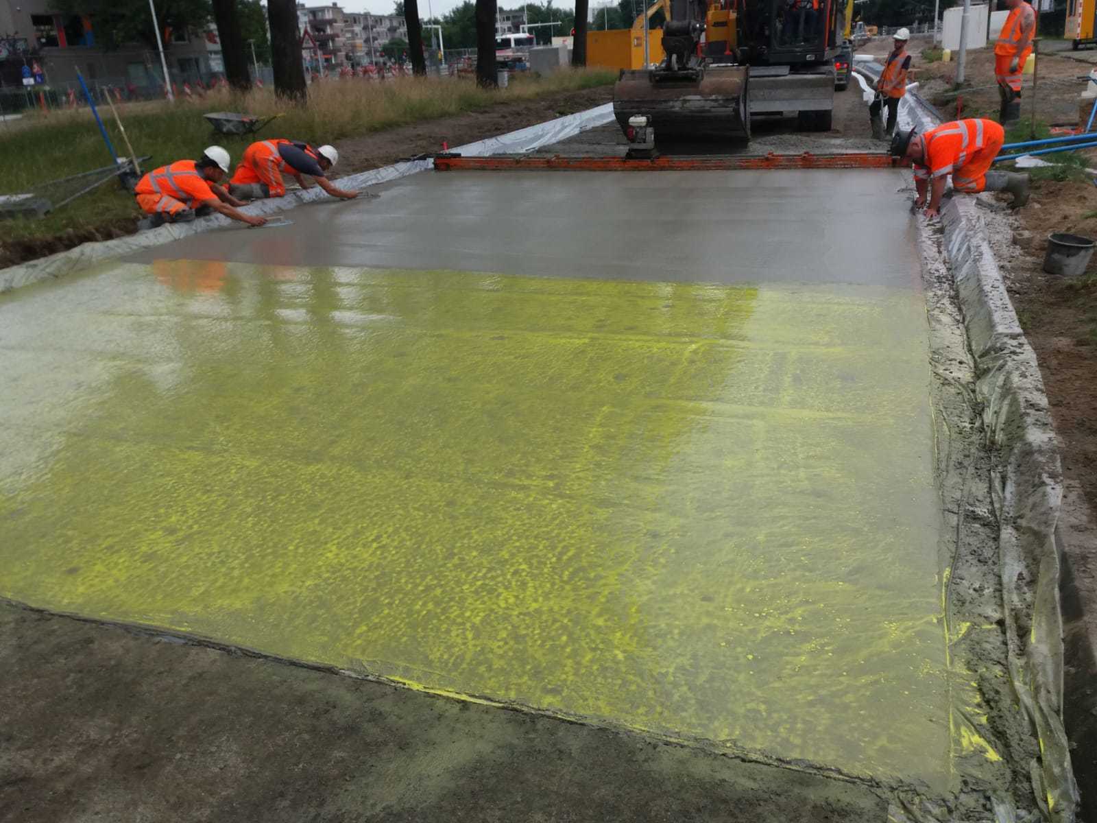 Uitgewassen beton in Eindhoven